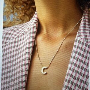 Kendra Scott letter C Pendant in silver